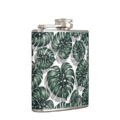 Tropische Blätter Flachmann (Rechts)