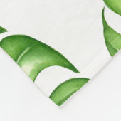 Tropische Blätter Fleecedecke (Ecke)