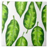 Tropische Blätter Fliese (Vorderseite)
