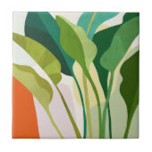 Tropische Blätter Fliese (Vorderseite)
