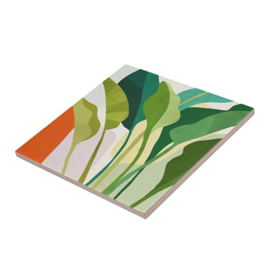 Tropische Blätter Fliese (Seite)