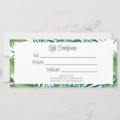 Tropische Blätter für Wasserfarben (Rückseite)