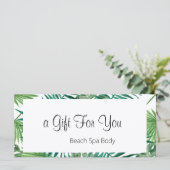 Tropische Blätter für Wasserfarben (Stehend Vorderseite)