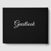 Tropische Blätter für Wasserfarben Monogram Weddin Gästebuch (Rückseite)