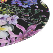 Tropische Blätter für Wasserfarben: Nahtloses Must Schneidebrett (Ecke)