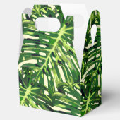 Tropische Blätter - Gefälligkeitsbox Geschenkschachtel (Geöffnet)