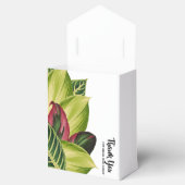 Tropische Blätter - Gefälligkeitsbox Geschenkschachtel (Geöffnet)