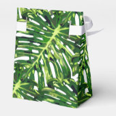 Tropische Blätter - Gefälligkeitsbox Geschenkschachtel (Rückseite)