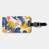 Tropische Blätter Gepäckanhänger (Vorderseite horizontal)