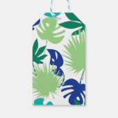 Tropische Blätter Geschenkanhänger (Rückseite)