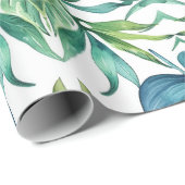 Tropische Blätter Geschenkpapier (Rolleneckpunkt)