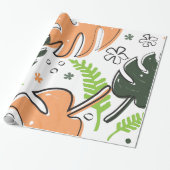 tropische Blätter Geschenkpapier (Ungerollt)