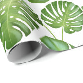 Tropische Blätter Geschenkpapier (Rolleneckpunkt)
