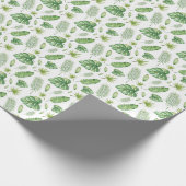Tropische Blätter Geschenkpapier (Ecke)