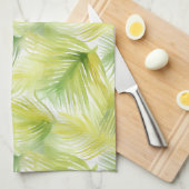 Tropische Blätter Geschirrtuch (Viertel Falte)