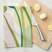 Tropische Blätter Geschirrtuch (Viertel Falte)