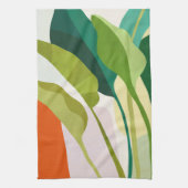 Tropische Blätter Geschirrtuch (Vertikal)