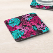 Tropische Blätter Getränkeuntersetzer (Linke Seite)