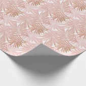 Tropische Blätter: glänzendes Farbverlaufsmuster. Geschenkpapier (Ecke)