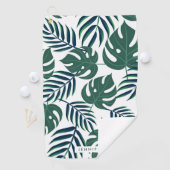 Tropische Blätter Golfhandtuch (Insitu)