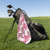 Tropische Blätter Golfhandtuch (Gras)