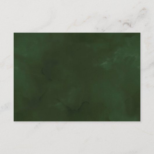 Tropische Blätter Grüne Hochzeitsszenarien mit QR- Begleitkarte (Rückseite)