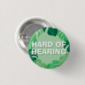 Tropische Blätter Grüne Hölle Button (Vorne & Hinten)