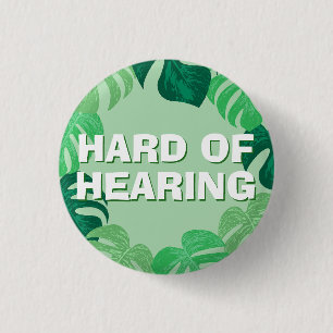 Tropische Blätter Grüne Hölle Button