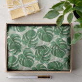 Tropische Blätter Grüne Monstera Seidenpapier (Geschenk)
