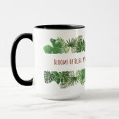 Tropische Blätter - Grünes Dschungel-Blattmuster Tasse (Links)