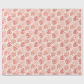 Tropische Blätter: handgezeichnet Vintages Muster. Geschenkpapier (Flach)