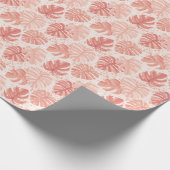 Tropische Blätter: handgezeichnet Vintages Muster. Geschenkpapier (Ecke)