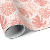 Tropische Blätter: handgezeichnet Vintages Muster. Geschenkpapier (Rolleneckpunkt)