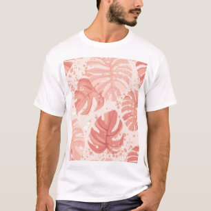 Tropische Blätter: handgezeichnet Vintages Muster. T-Shirt