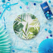 Tropische Blätter Hawaiian Summer Party Hochzeit Pappteller (Party)