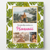 Tropische Blätter Hawaiianisches Ferien-Foto Fotoplatte (Vorderseite)