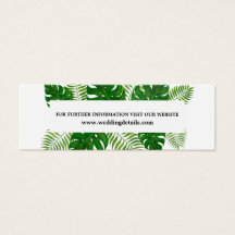 Tropische Blätter | Hochzeitswebsite