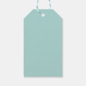 Tropische Blätter in Wasserfarbe Geschenkanhänger (Rückseite)