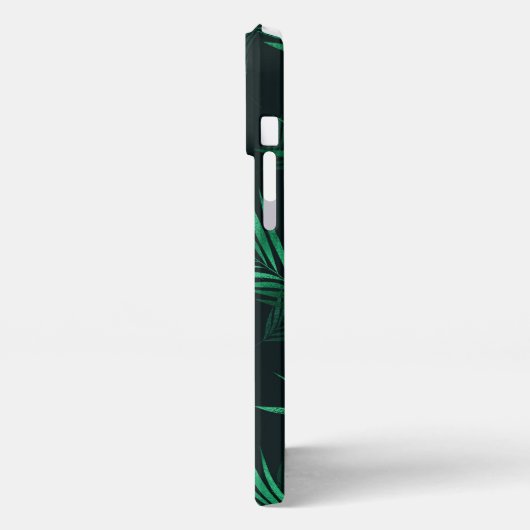 Tropische Blätter iPhone 13 Pro Max Fall iPhone Hülle (Linke Seite)