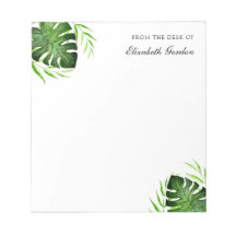 Tropische Blätter Jungle Script Personalisiert Chi