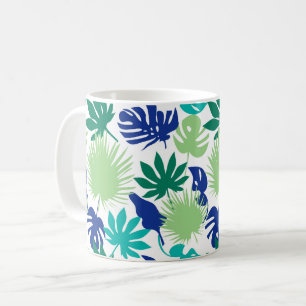 Tropische Blätter Kaffeetasse