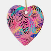 Tropische Blätter Keramik Ornament (Rechts)