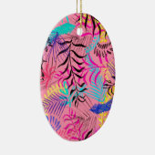 Tropische Blätter Keramik Ornament (Rechts)