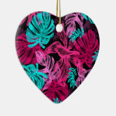 Tropische Blätter Keramik Ornament (Rechts)