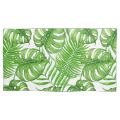 Tropische Blätter Kissenbezug (Vorderseite-Links)