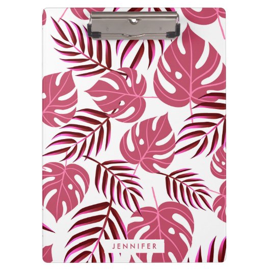 Tropische Blätter Klemmbrett (Vorderseite)