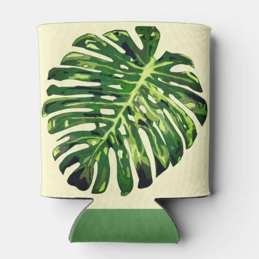 Tropische Blätter können kühler werden Dosenkühler (Rückseite)