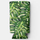 Tropische Blätter können kühler werden Selters Dosenkühler (Vorderseite)