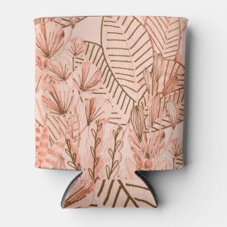 Tropische Blätter: Kreatives, handGezeichnet Muste Dosenkühler