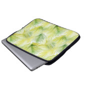 Tropische Blätter Laptopschutzhülle (Vorne Knopf)